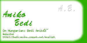 aniko bedi business card